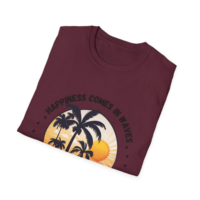 Happiness Comes in Waves Unisex Softstyle T-Shirt - Image 12