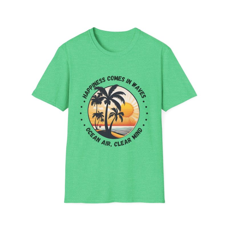 Happiness Comes in Waves Unisex Softstyle T-Shirt - Image 29