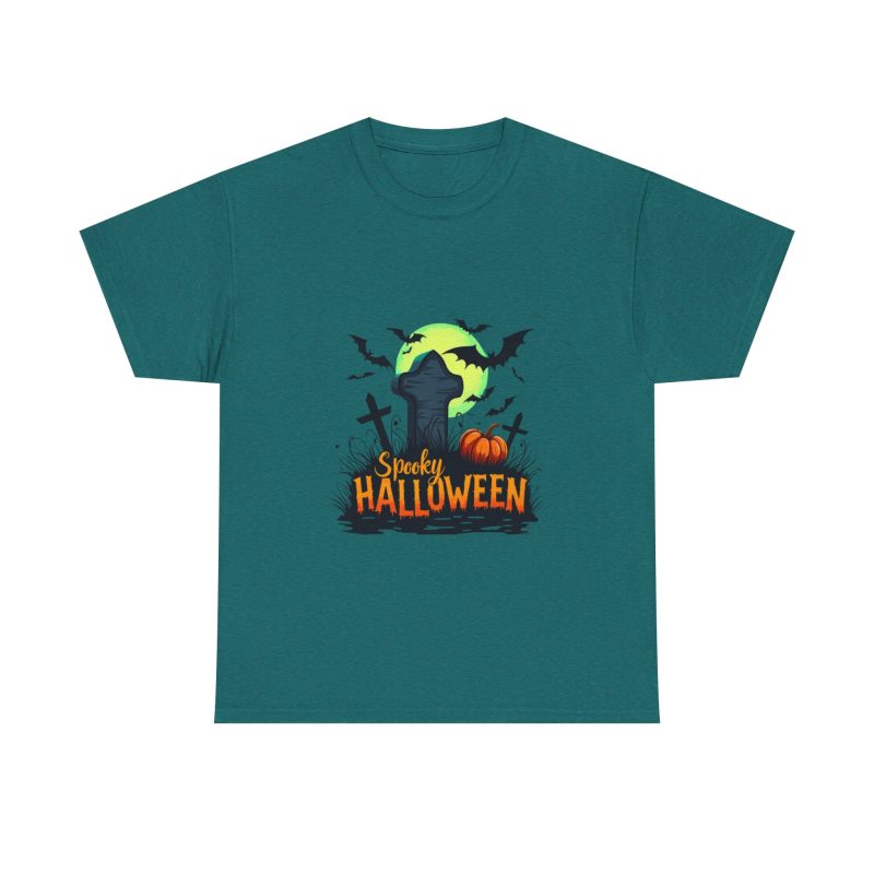 Spooky Halloween Unisex Heavy Cotton Tee - Image 33