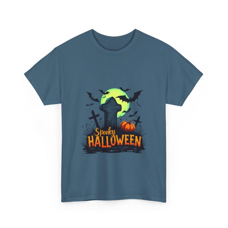 Spooky Halloween Unisex Heavy Cotton Tee - Image 39