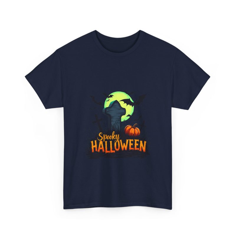 Spooky Halloween Unisex Heavy Cotton Tee - Image 43