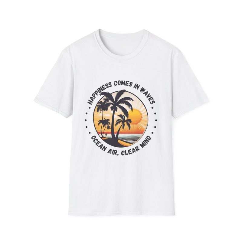 Happiness Comes in Waves Unisex Softstyle T-Shirt