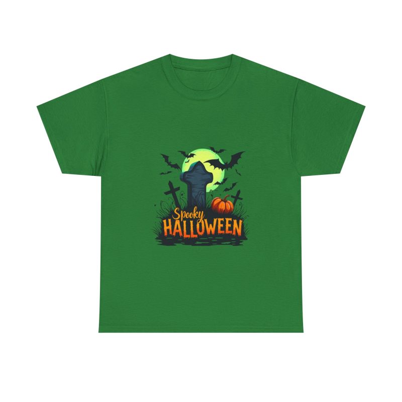 Spooky Halloween Unisex Heavy Cotton Tee - Image 21