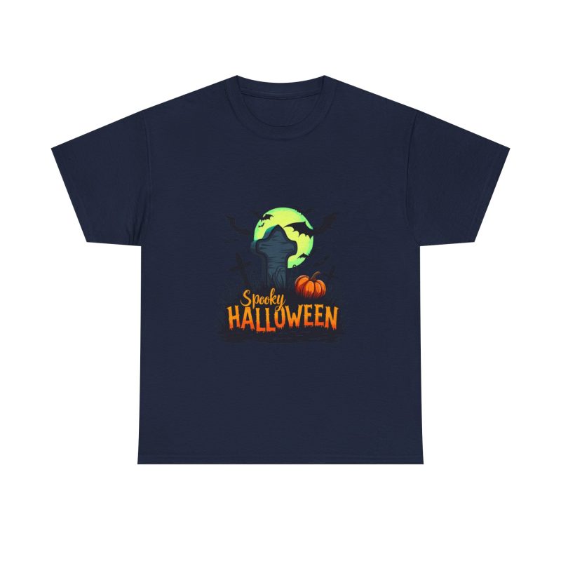 Spooky Halloween Unisex Heavy Cotton Tee - Image 41