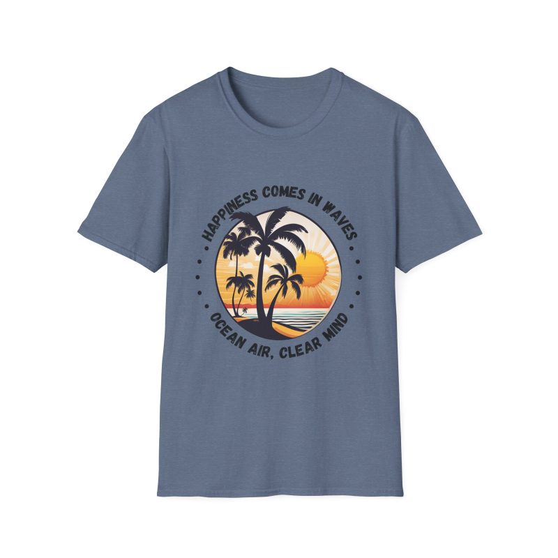 Happiness Comes in Waves Unisex Softstyle T-Shirt - Image 41