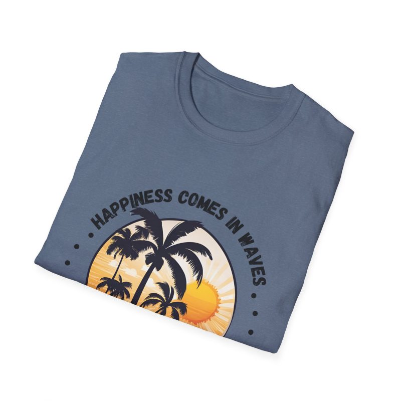 Happiness Comes in Waves Unisex Softstyle T-Shirt - Image 44