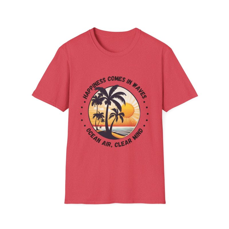 Happiness Comes in Waves Unisex Softstyle T-Shirt - Image 49
