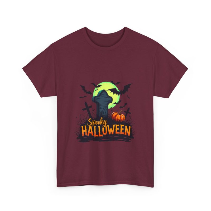 Spooky Halloween Unisex Heavy Cotton Tee - Image 15