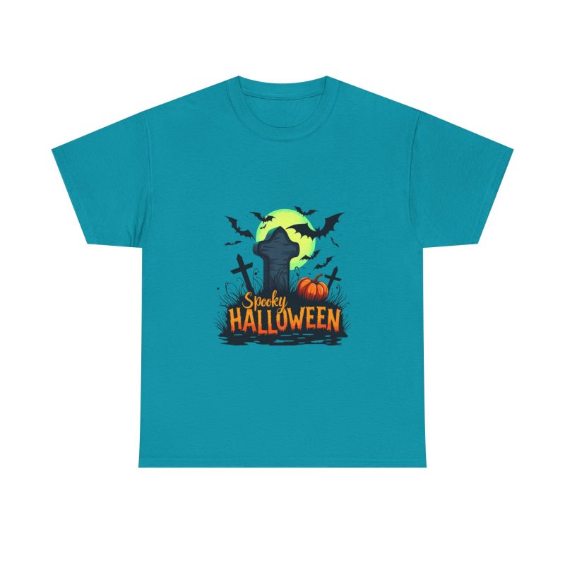 Spooky Halloween Unisex Heavy Cotton Tee - Image 29