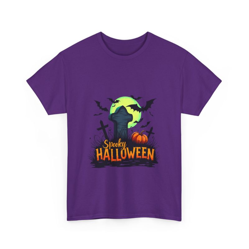 Spooky Halloween Unisex Heavy Cotton Tee - Image 47