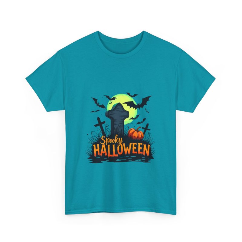 Spooky Halloween Unisex Heavy Cotton Tee - Image 31
