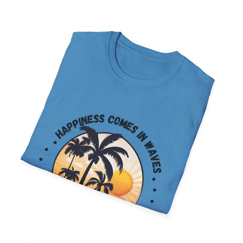 Happiness Comes in Waves Unisex Softstyle T-Shirt - Image 36