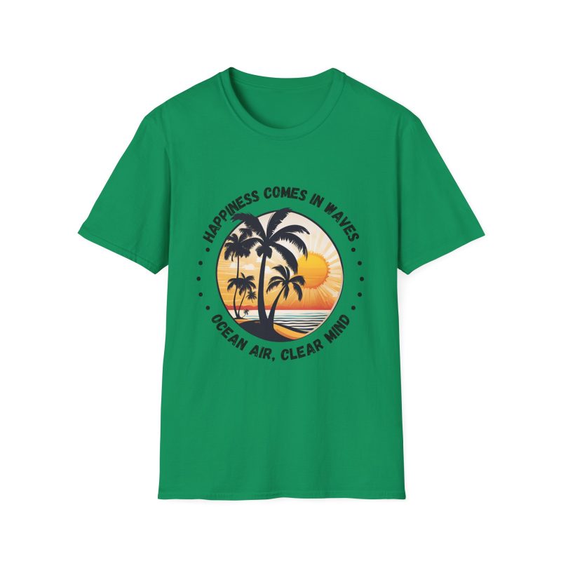 Happiness Comes in Waves Unisex Softstyle T-Shirt - Image 25