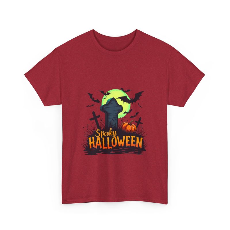Spooky Halloween Unisex Heavy Cotton Tee - Image 55