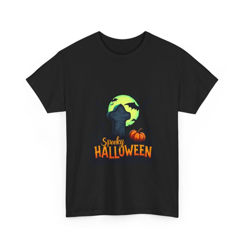 Spooky Halloween Unisex Heavy Cotton Tee - Image 7