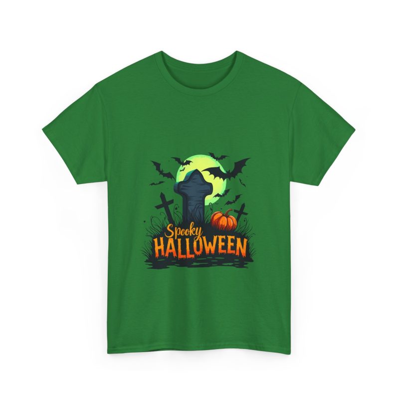 Spooky Halloween Unisex Heavy Cotton Tee - Image 23