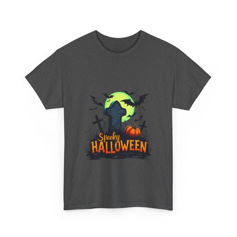 Spooky Halloween Unisex Heavy Cotton Tee - Image 27