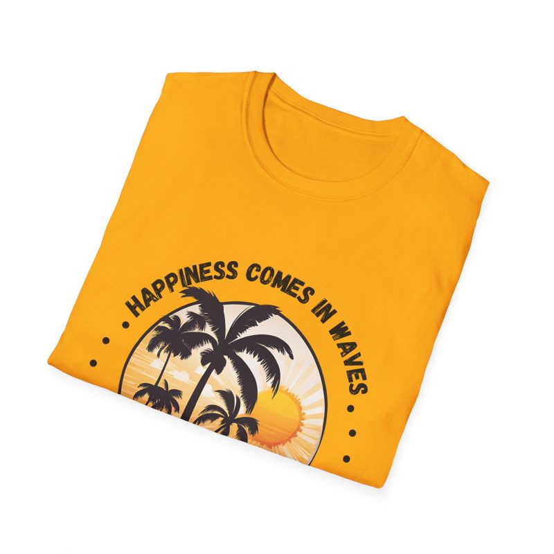 Happiness Comes in Waves Unisex Softstyle T-Shirt - Image 8