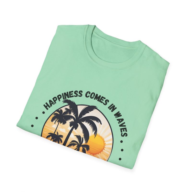 Happiness Comes in Waves Unisex Softstyle T-Shirt - Image 20