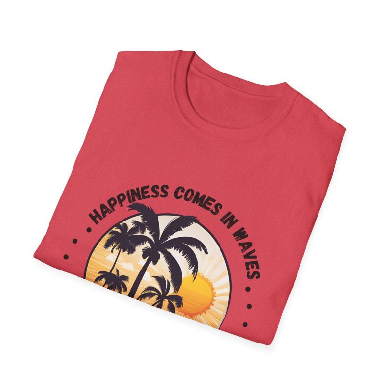 Happiness Comes in Waves Unisex Softstyle T-Shirt - Image 52