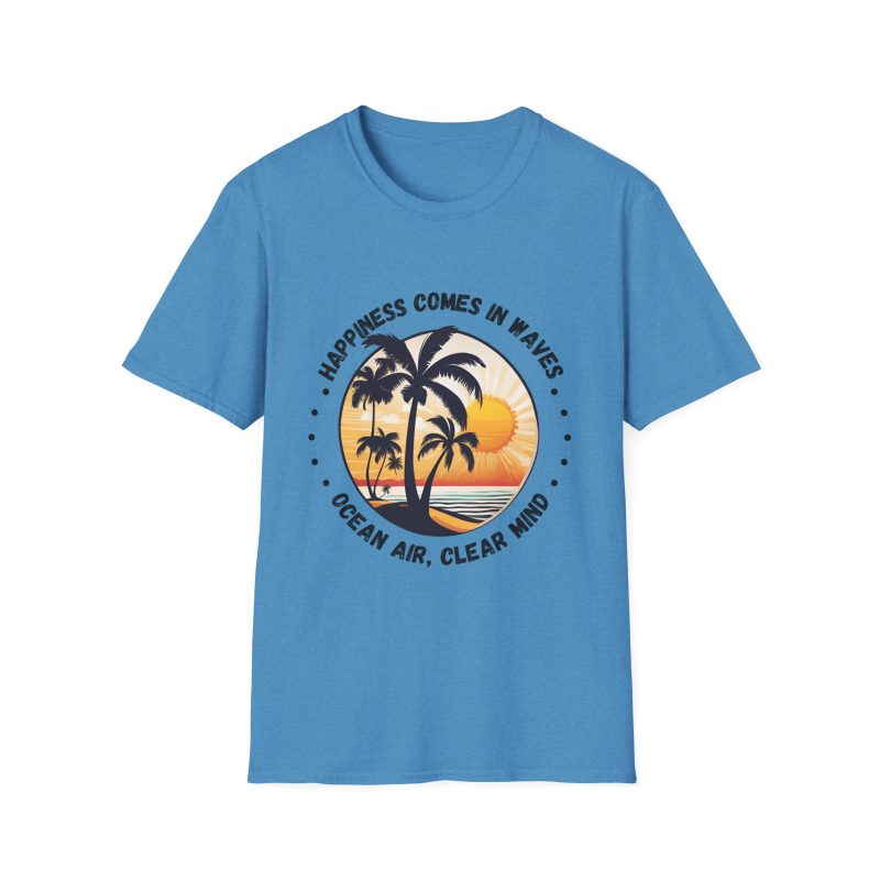 Happiness Comes in Waves Unisex Softstyle T-Shirt - Image 33