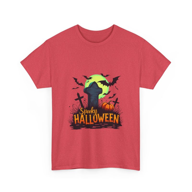 Spooky Halloween Unisex Heavy Cotton Tee - Image 51